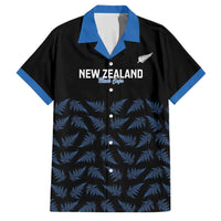 New Zealand Silver Fern Cricket Custom Family Matching Mermaid Dress and Hawaiian Shirt Black Cap T20 Version - Polynesian Pride