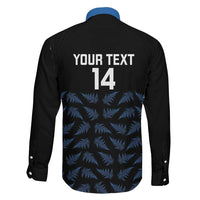 New Zealand Silver Fern Cricket Custom Family Matching Puletasi and Hawaiian Shirt Black Cap T20 Version - Polynesian Pride