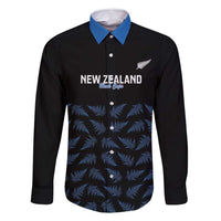New Zealand Silver Fern Cricket Custom Family Matching Summer Maxi Dress and Hawaiian Shirt Black Cap T20 Version - Polynesian Pride