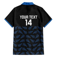 New Zealand Silver Fern Cricket Custom Hawaiian Shirt Black Cap T20 Version LT14 - Polynesian Pride