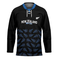 New Zealand Silver Fern Cricket Custom Hockey Jersey Black Cap T20 Version LT14 Unisex Black - Polynesian Pride