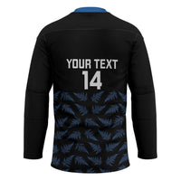 New Zealand Silver Fern Cricket Custom Hockey Jersey Black Cap T20 Version LT14 - Polynesian Pride