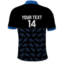 New Zealand Silver Fern Cricket Custom Polo Shirt Black Cap T20 Version LT14 - Polynesian Pride