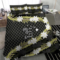 Born And Raised Aloha Hawaii Bedding Set Kanaka Kakau Hawaiian Tiare Pakalana Lei LT14 - Polynesian Pride