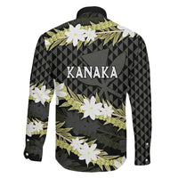Born And Raised Aloha Hawaii Family Matching Mermaid Dress and Hawaiian Shirt Kanaka Kakau Hawaiian Tiare Pakalana Lei - Polynesian Pride