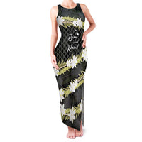 Born And Raised Aloha Hawaii Family Matching Tank Maxi Dress and Hawaiian Shirt Kanaka Kakau Hawaiian Tiare Pakalana Lei - Polynesian Pride