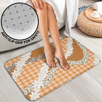 Orange Hawaii Tiare and Shell Lei Bathroom Set Hawaiian Palaka Luxury Vibes LT14 - Polynesian Pride