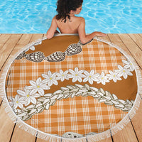 Orange Hawaii Tiare and Shell Lei Beach Blanket Hawaiian Palaka Luxury Vibes LT14 - Polynesian Pride