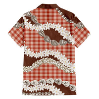 Red Hawaii Tiare and Shell Lei Hawaiian Shirt Hawaiian Palaka Luxury Vibes LT14 - Polynesian Pride