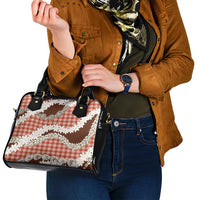 Red Hawaii Tiare and Shell Lei Shoulder Handbag Hawaiian Palaka Luxury Vibes LT14 - Polynesian Pride