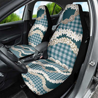 Dark Cyan Hawaii Tiare and Shell Lei Car Seat Cover Hawaiian Palaka Luxury Vibes LT14 - Polynesian Pride