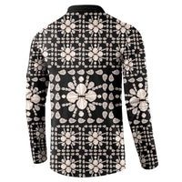 Aloha Hawaii Shell Quilt Button Sweatshirt Seamless Style LT14 - Polynesian Pride