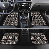 Aloha Hawaii Shell Quilt Car Mats Seamless Style LT14 Set 4pcs Black - Polynesian Pride