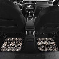 Aloha Hawaii Shell Quilt Car Mats Seamless Style LT14 Set 2pcs - Back Black - Polynesian Pride