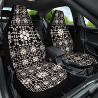 Aloha Hawaii Shell Quilt Car Seat Cover Seamless Style LT14 One Size Black - Polynesian Pride