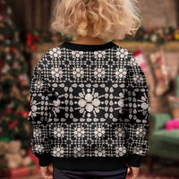 Aloha Hawaii Shell Quilt Kid Ugly Christmas Sweater Seamless Style - Polynesian Pride