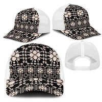 Aloha Hawaii Shell Quilt Mesh Trucker Cap Seamless Style - Polynesian Pride