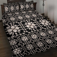 Aloha Hawaii Shell Quilt Quilt Bed Set Seamless Style LT14 Black - Polynesian Pride