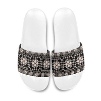Aloha Hawaii Shell Quilt Slide Sandals Seamless Style - Polynesian Pride