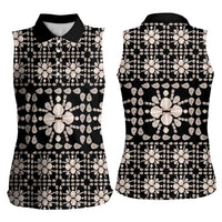 Aloha Hawaii Shell Quilt Women Sleeveless Polo Shirt Seamless Style LT14 - Polynesian Pride