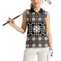Aloha Hawaii Shell Quilt Women Sleeveless Polo Shirt Seamless Style LT14 - Polynesian Pride