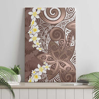 Mocha Mousse Polynesian Tribal Frangipani Tropical Vibe Canvas Wall Art LT14 - Polynesian Pride