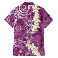 Pink Polynesian Tribal Frangipani Tropical Vibe Hawaiian Shirt