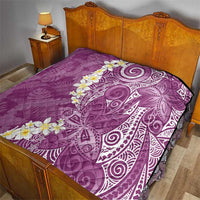 Pink Polynesian Tribal Frangipani Tropical Vibe Quilt LT14 - Polynesian Pride