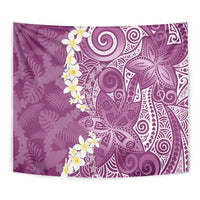 Pink Polynesian Tribal Frangipani Tropical Vibe Tapestry LT14 - Polynesian Pride