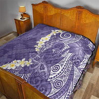 Violet Polynesian Tribal Frangipani Tropical Vibe Quilt LT14 - Polynesian Pride