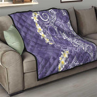 Violet Polynesian Tribal Frangipani Tropical Vibe Quilt LT14 - Polynesian Pride