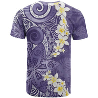 Violet Polynesian Tribal Frangipani Tropical Vibe T Shirt