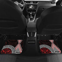 Red Aotearoa Niho Taniwha Car Mats Maori Mythology Tooth - Taniko Motifs
