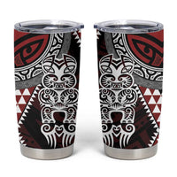 Red Aotearoa Niho Taniwha Tumbler Cup Maori Mythology Tooth - Taniko Motifs