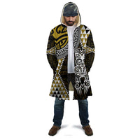 Yellow Aotearoa Niho Taniwha Cloak Maori Mythology Tooth - Taniko Motifs LT14 - Polynesian Pride