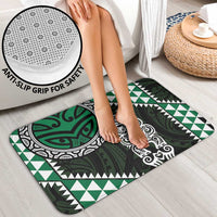 Green Aotearoa Niho Taniwha Bathroom Set Maori Mythology Tooth - Taniko Motifs LT14 - Polynesian Pride