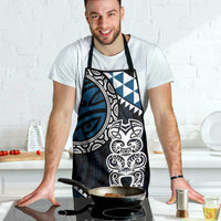 Blue Aotearoa Niho Taniwha Apron Maori Mythology Tooth - Taniko Motifs - Polynesian Pride