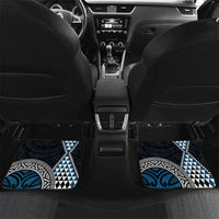 Blue Aotearoa Niho Taniwha Car Mats Maori Mythology Tooth - Taniko Motifs