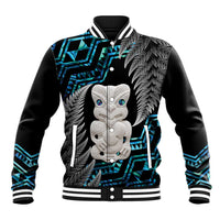 Aotearoa Taniko Paua Shell With Hei Tiki Baseball Jacket LT14 Unisex Black - Polynesian Pride