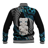 Aotearoa Taniko Paua Shell With Hei Tiki Baseball Jacket LT14 - Polynesian Pride