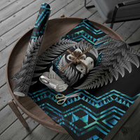 Aotearoa Taniko Paua Shell With Hei Tiki Wrapping Paper - Polynesian Pride