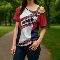 AS Venus Tahiti Football Custom Cross Shoulder Shirt Go Champions Polynesian Pattern LT14 - Polynesian Pride