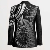 New Zealand Lizard Blazer Silver Fern Aotearoa Maori - Polynesian Pride