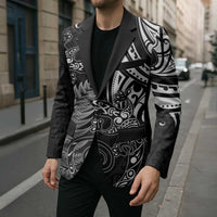 New Zealand Lizard Blazer Silver Fern Aotearoa Maori - Polynesian Pride