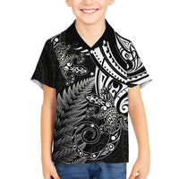 New Zealand Lizard Hawaiian Shirt Silver Fern Aotearoa Maori LT14 - Polynesian Pride