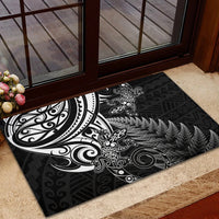 New Zealand Lizard Rubber Doormat Silver Fern Aotearoa Maori