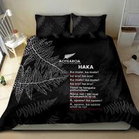 Custom New Zealand Haka Rugby Bedding Set 2024 Pacific Go Black Silver Fern LT14 - Polynesian Pride