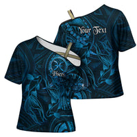 Personalised Polynesia Zodiac Pisces Cross Shoulder Shirt Galaxy Polynesian Pattern Chest Tattoo Style LT14 - Polynesian Pride