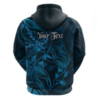 Personalised Polynesia Zodiac Pisces Hoodie Galaxy Polynesian Pattern Chest Tattoo Style LT14 - Polynesian Pride