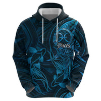 Personalised Polynesia Zodiac Pisces Hoodie Galaxy Polynesian Pattern Chest Tattoo Style LT14 - Polynesian Pride